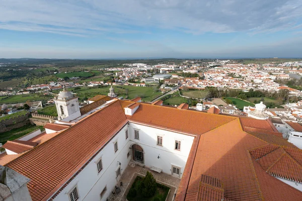 Pohled Město Estremoz Hradu Alentejo Portugalsko — Stock fotografie