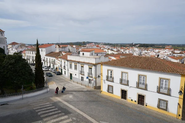 Portekiz Alentejo Daki Evora Merkez Caddesinin Görüntüsü — Stok fotoğraf