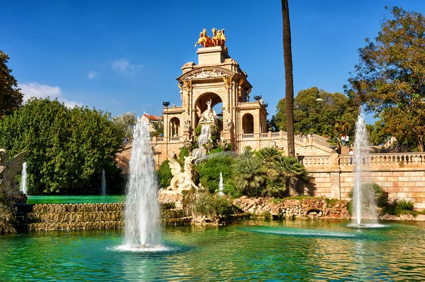 Cascada Monumental Barcelona España — Foto de Stock