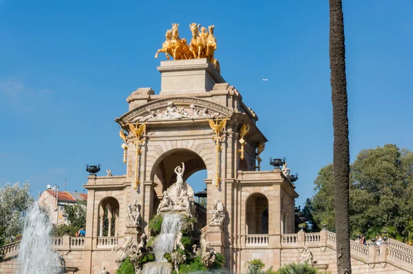 Cascada Monumental Barcelona España — Foto de Stock