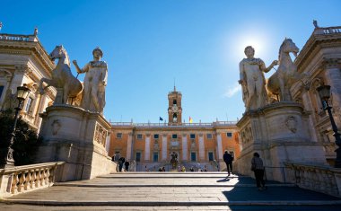 Roma, İtalya 'daki Campidoglio Meydanı