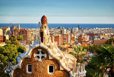 Barcelona, İspanya 'daki Park Guell Evi