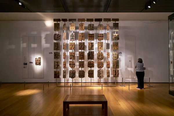 British Museum Tourists London England — Stock Photo, Image