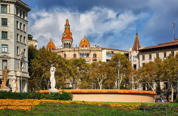 Plaa Catalunya Barcelona España — Foto de Stock