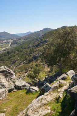 Serra de Sao Mamede dağları Castelo de Vide, Portekiz