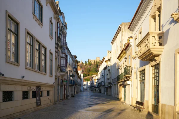 Tomar Hauptstraße Schöne Historische Gebäude Portugal — Stockfoto