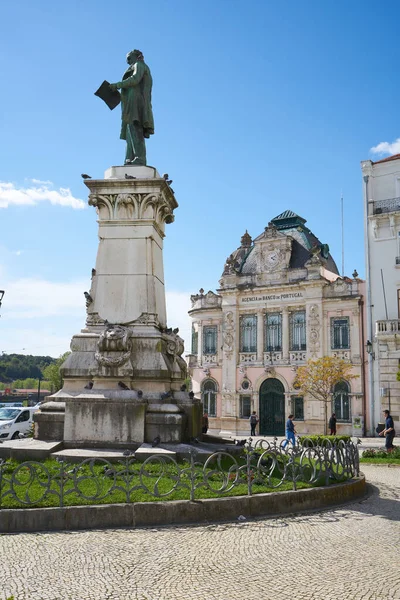 Largo Portagem Joaquim Antonio Aguiar Statue Coimbra — 스톡 사진