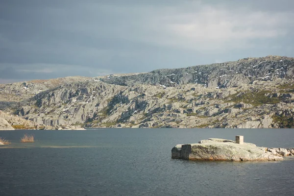 Paisaje Laguna Lagoa Comprida Serra Estrela Portugal — Foto de Stock