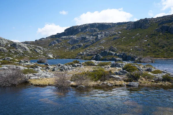 Paisaje Lago Lagoa Covao Forno Serra Estrela Portugal — Foto de Stock