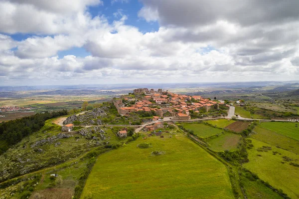 Castelo Rodrigo Drone Aerial View Village Landscape Portugal — Stock Photo, Image