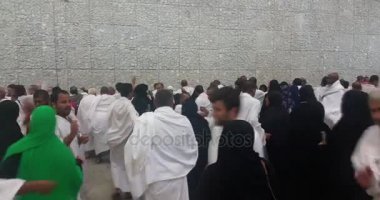 Mekke, Suudi Arabistan, Eylül 2016 - Umre veya Haram cami de hac Mekke gerçekleştirmek için toplanan dünyanın dört bir yanından gelen Müslüman Hacı.