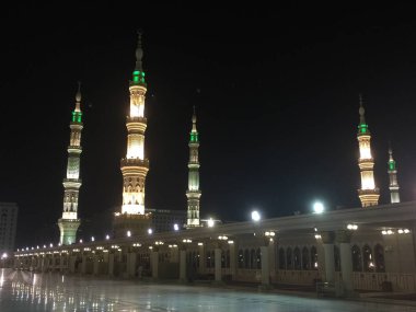 Al Madinah, Saudi arabia, September 2016 masjid (mosque) nabawi  clipart