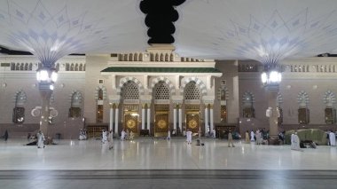 Al Madinah, Saudi arabia, September 2016 masjid (mosque) nabawi  clipart