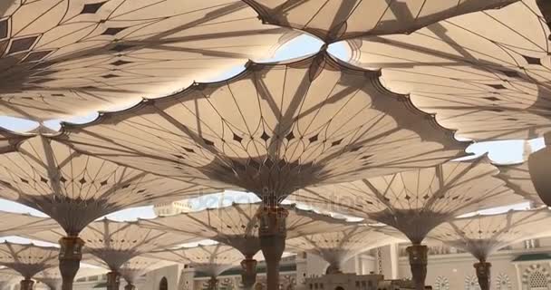 アル・マディナ、サウジアラビア、2016年9月 マスジド(モスク)ナバウィ — ストック動画