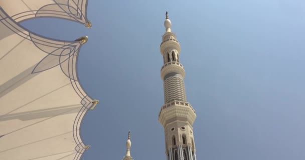 Al Madinah, Suudi Arabistan, Eylül 2016 mescidi (cami) nabawi — Stok video