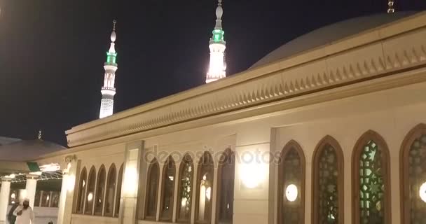 Al Madinah, Arabie Saoudite, septembre 2016 masjid (mosquée) nabawi — Video