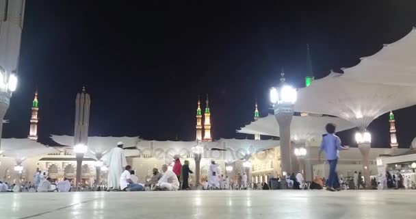 アル・マディナ、サウジアラビア、2016年9月 マスジド(モスク)ナバウィ — ストック動画