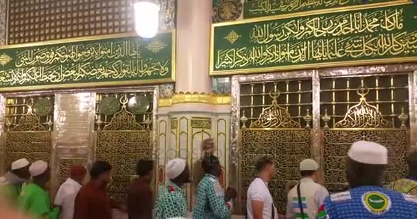 Al Madinah, Arábia Saudita, setembro 2016 masjid (mesquita) nabawi — Vídeo de Stock