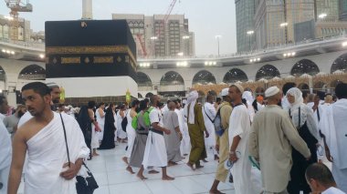 MECCA, SAUDI ARABIA, September 2016 - Muslim pilgrims clipart