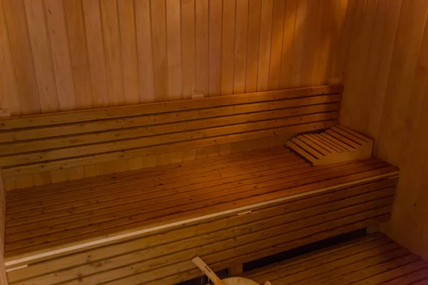 Luxuoso interior villa, sauna — Fotografia de Stock