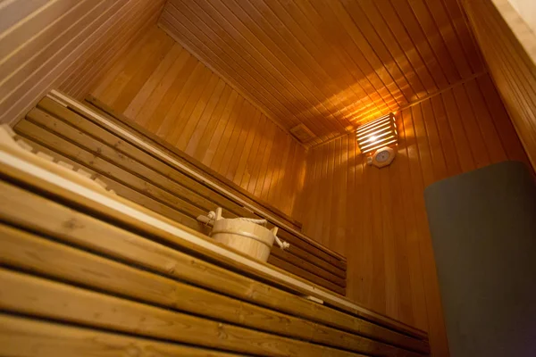 Luxurious villa interior, sauna