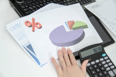 Başlangıç iş, iş kadını eller, ofis odasına çalışma