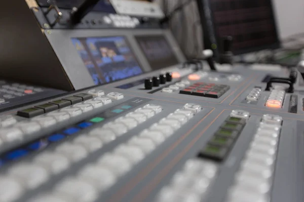 Broadcast studio video and audio switcher mixer