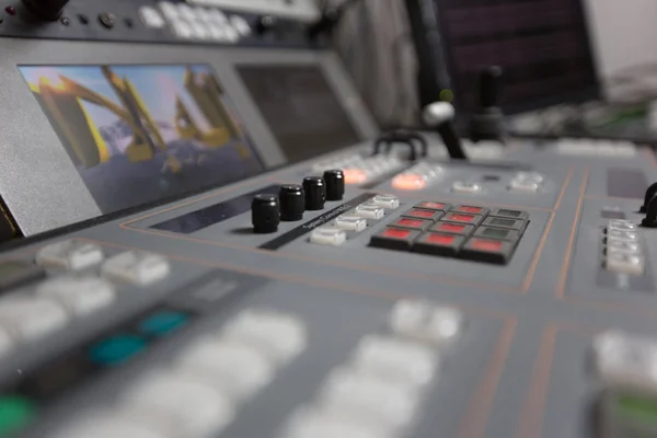 Broadcast studio video and audio switcher mixer