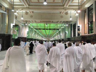 Mekke, Suudi Arabistan, Eylül 2016, Arafat Dağı 'ndaki Müslümanlar (o.