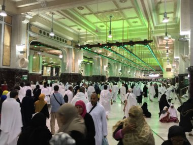 Mekke, Suudi Arabistan, Eylül 2016, Arafat Dağı 'ndaki Müslümanlar (o.