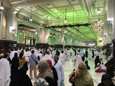 Mekke, Suudi Arabistan, Eylül 2016, Arafat Dağı 'ndaki Müslümanlar (o.