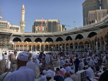 Mekke, Suudi Arabistan, Eylül 2016, Arafat Dağı 'ndaki Müslümanlar (o.