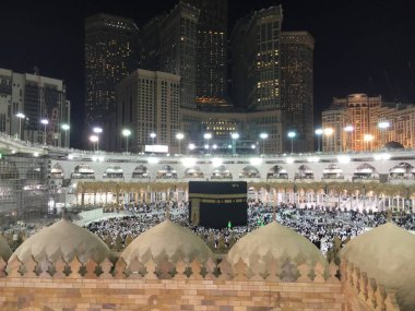 Mekke, Suudi Arabistan, Eylül 2016, Arafat Dağı 'ndaki Müslümanlar (o.