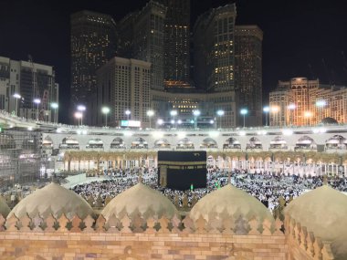 Mekke, Suudi Arabistan, Eylül 2016, Arafat Dağı 'ndaki Müslümanlar (o.