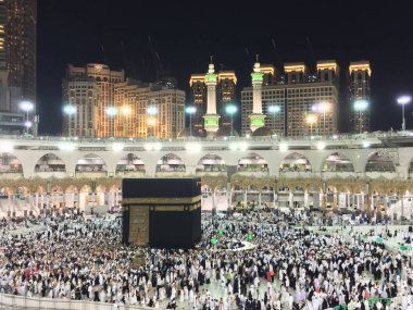 Mekke, Suudi Arabistan, Eylül 2016, Arafat Dağı 'ndaki Müslümanlar (o.