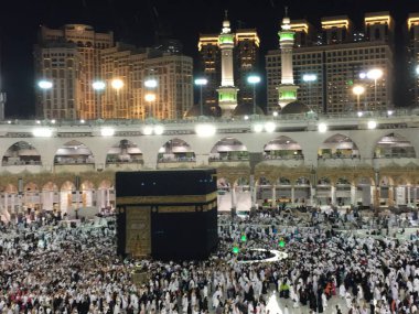 Mekke, Suudi Arabistan, Eylül 2016, Arafat Dağı 'ndaki Müslümanlar (o.