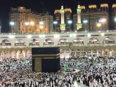 Mekke, Suudi Arabistan, Eylül 2016, Arafat Dağı 'ndaki Müslümanlar (o.