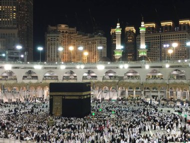 Mekke, Suudi Arabistan, Eylül 2016, Arafat Dağı 'ndaki Müslümanlar (o.