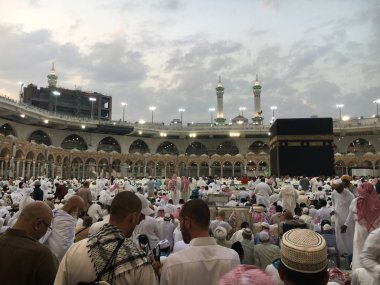 Mekke, Suudi Arabistan, Eylül 2016, Arafat Dağı 'ndaki Müslümanlar (o.