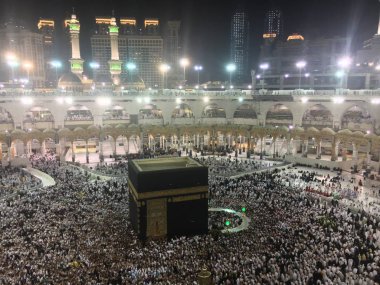 Mekke, Suudi Arabistan, Eylül 2016, Arafat Dağı 'ndaki Müslümanlar (o.