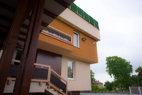 Lyxig exteriör design, villa, exteriör av huset — Stockfoto