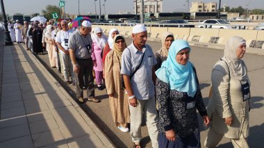 Mekke, Suudi Arabistan, Eylül 2016 - Müslüman Hacı