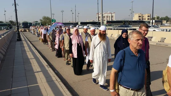 Mekka, Arabia Saudyjska, września 2016 - muzułmańskich pielgrzymów — Zdjęcie stockowe