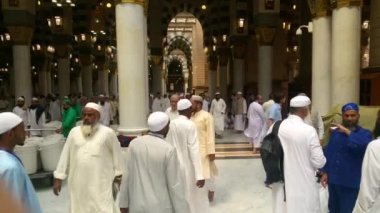 Mekke, Suudi Arabistan, Eylül 2016 - Umre veya Haram cami de hac Mekke gerçekleştirmek için toplanan dünyanın dört bir yanından gelen Müslüman Hacı.