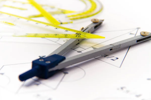 Drawing Tools Compass — Stock Photo, Image