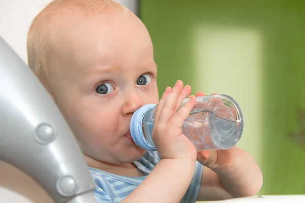 Beautiful baby boy playing at playland Royalty Free Stock Photos