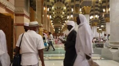 Mekke, Suudi Arabistan, Eylül 2016 - Umre veya Haram cami de hac Mekke gerçekleştirmek için toplanan dünyanın dört bir yanından gelen Müslüman Hacı.