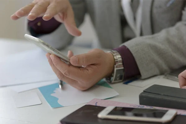 Businessman Pen Credit Card — Stock Photo, Image