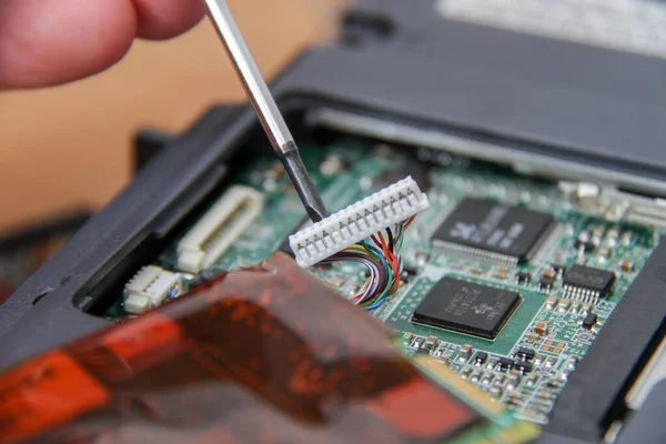 Professionell laptop reparation — Stockfoto