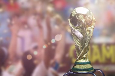 Saraybosna, Bosna-Hersek, Mart 2014 'te, Dünya Kupası Kupası' nın siyah Arkaplan Kupası, 1974 'te tanıtıldı. Malakit bazlı 18 karat altından yapılmış.. 